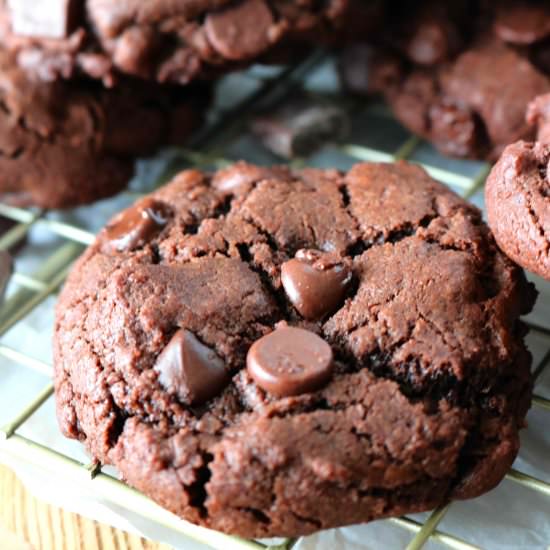 Double Chocolate Drop Cookies