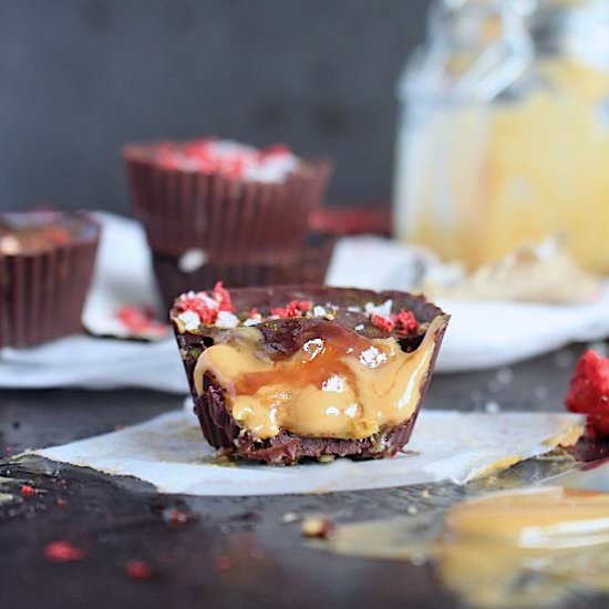 Healthy 3 Ingredient PB&J Cups