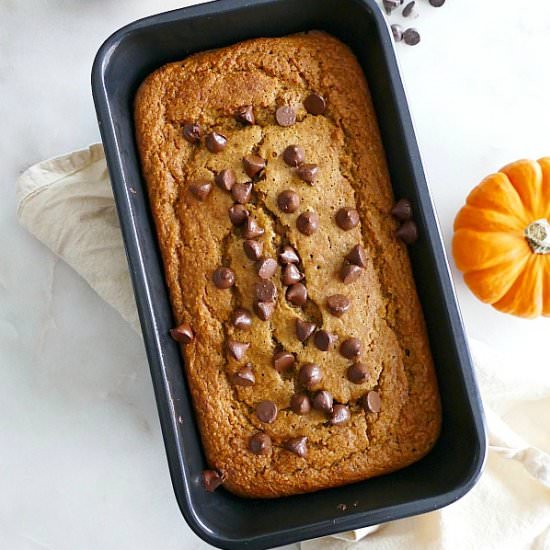 Pumpkin Banana Oat Bread