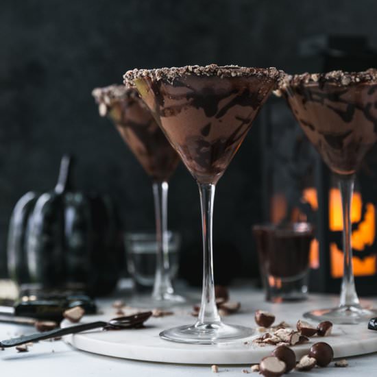 Chocolate Malted Martinis