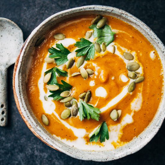 Creamy Vegan Pumpkin Soup
