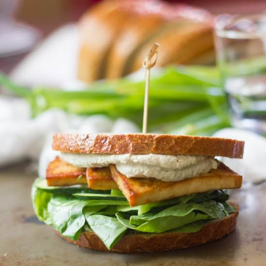 Smoky Baked Tofu Sandwiches