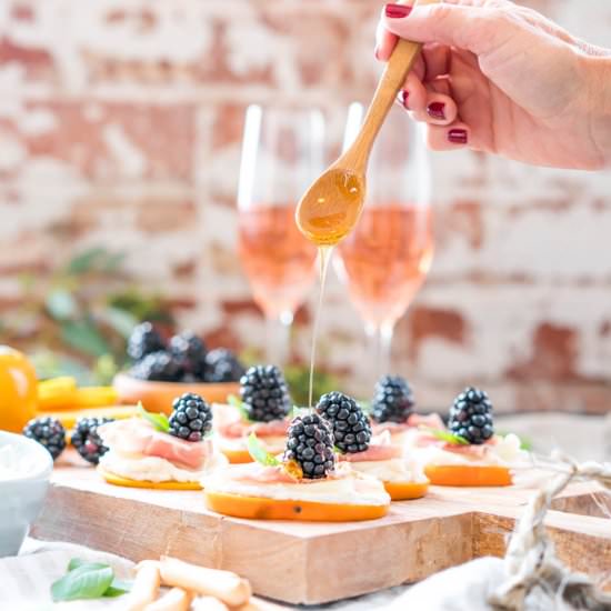 Persimmon Prosciutto Appetizers