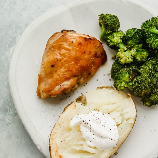 Chicken Thigh Sheet Pan Dinner