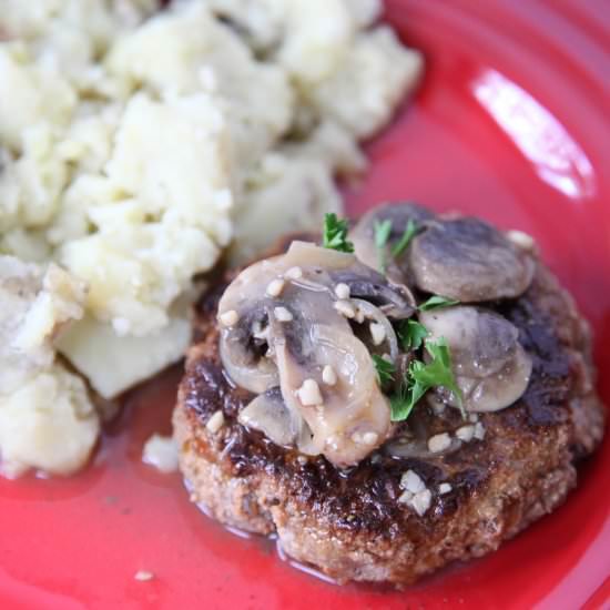 Salisbury Steak with Mushroom Gravy
