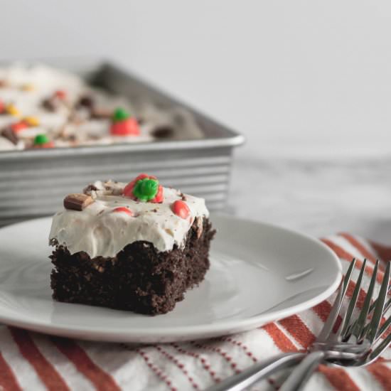 Leftover Halloween Candy Cake