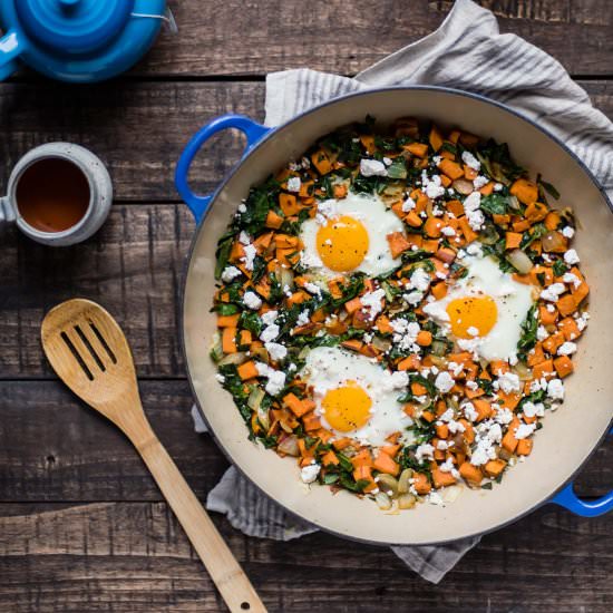 Sweet Potato & Kale Breakfast Skill