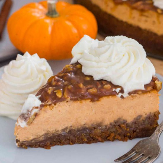 Pecan Pie Pumpkin Cheesecake