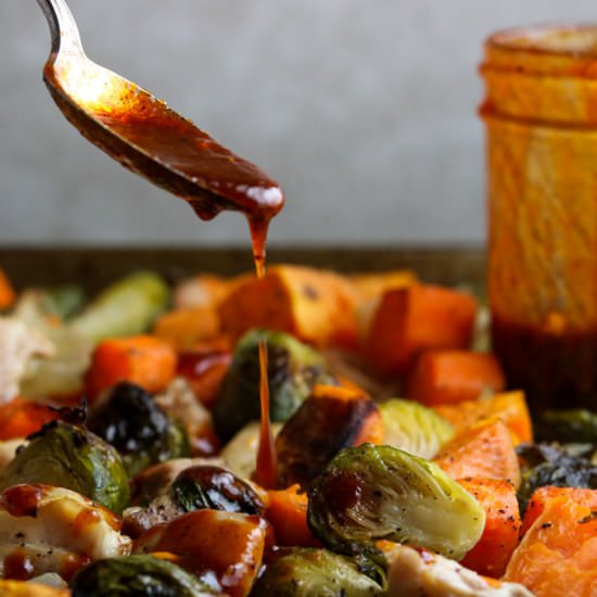 BBQ Chicken Sheet Pan Dinner