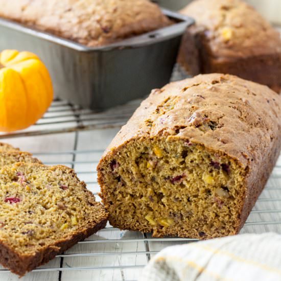 Orange Cranberry Pumpkin Bread
