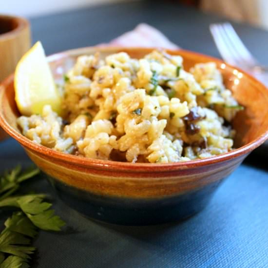 Vegan Mushroom Risotto