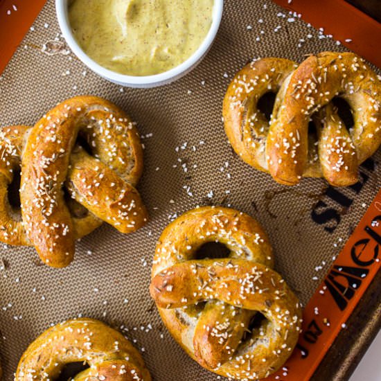 Rye Soft Pretzels