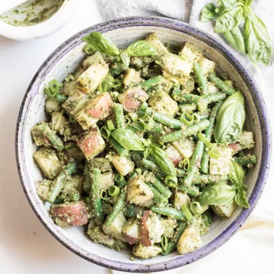 Almond Pesto Potato Salad
