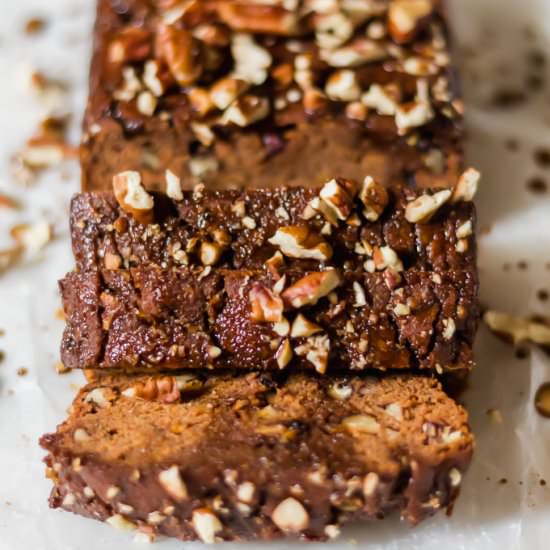 Cinnamon Pecan Sweet Potato Bread
