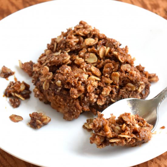 Vegan, GF Pumpkin Pie Crumble