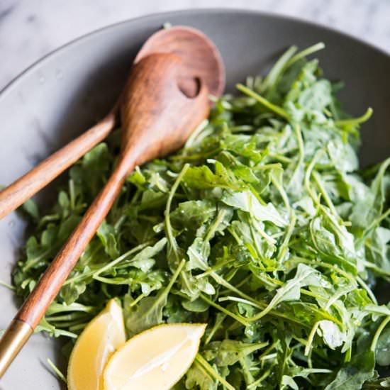 Lemon Sea Salt Arugula Salad