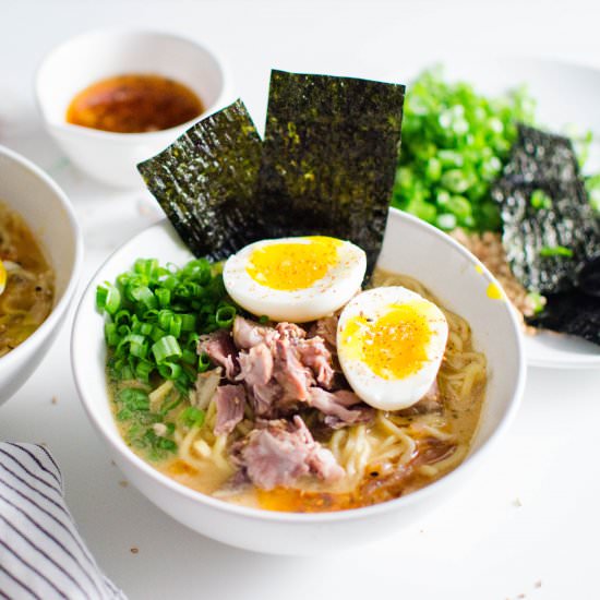 Homemade Miso Ramen Soup