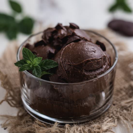 Avocado chocolate pudding