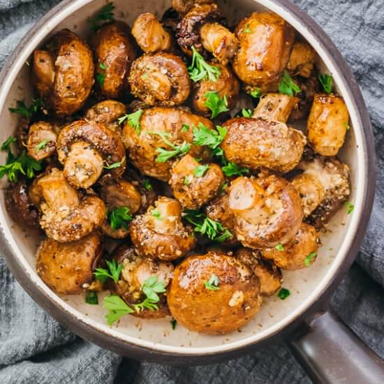 Garlic Roasted Mushrooms