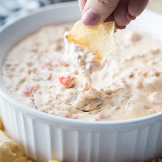 Cheesy Sausage Dip