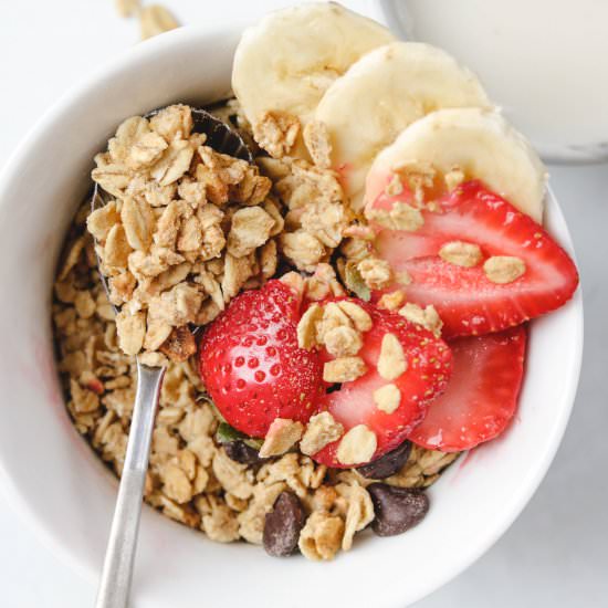 3 Ingredient & 5 Minute Granola