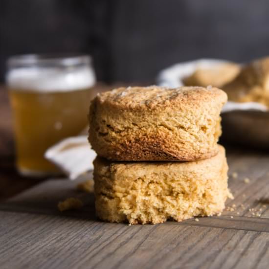 Beer Cornbread Biscuit