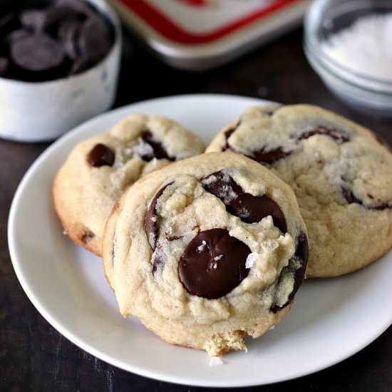 Salted Chocolate Chip Cookies
