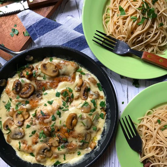 Creamy Parmesan Mushroom Chicken