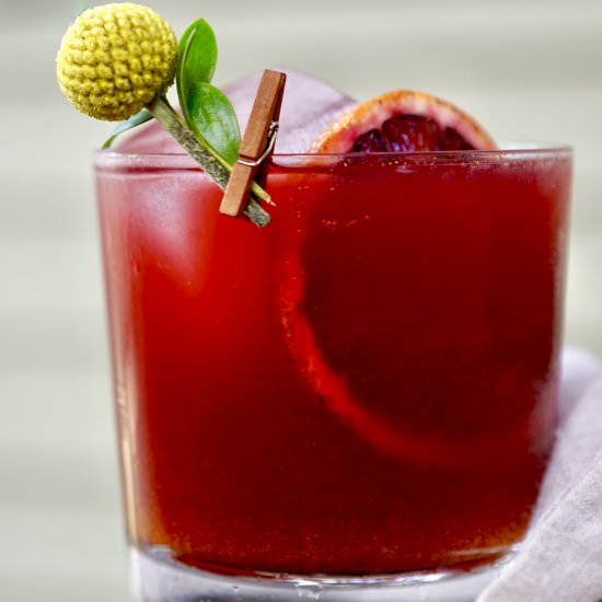 Blood Orange-Pomegranate Mocktail