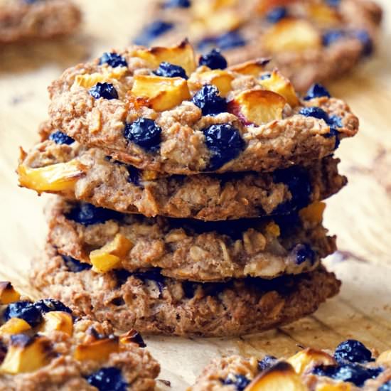Blueberry Peach Oatmeal Cookies – GF