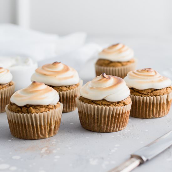 Pumpkin Cupcakes Toasted Meringue