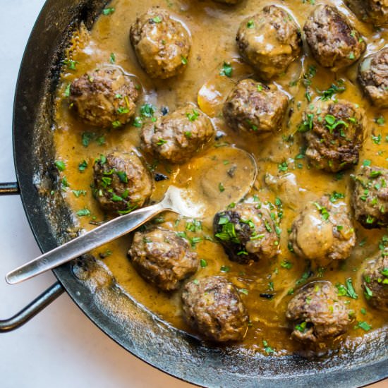 Dairy Free Swedish Meatballs