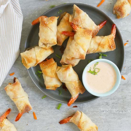 Easy Baked Shrimp Rolls
