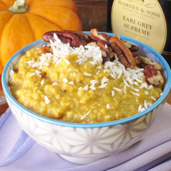 Pumpkin Earl Grey Oatmeal