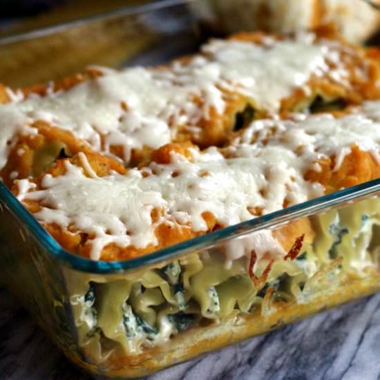 Butternut Squash Lasagna Rolls