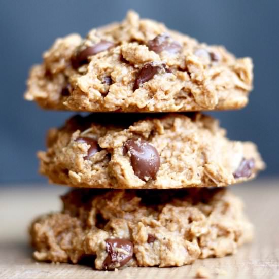 PB Oatmeal Chocolate Chip Cookies!