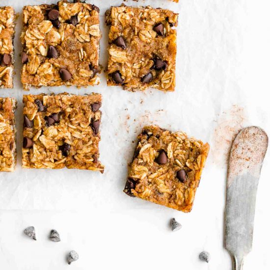 Pumpkin Chocolate Chip Granola Bars