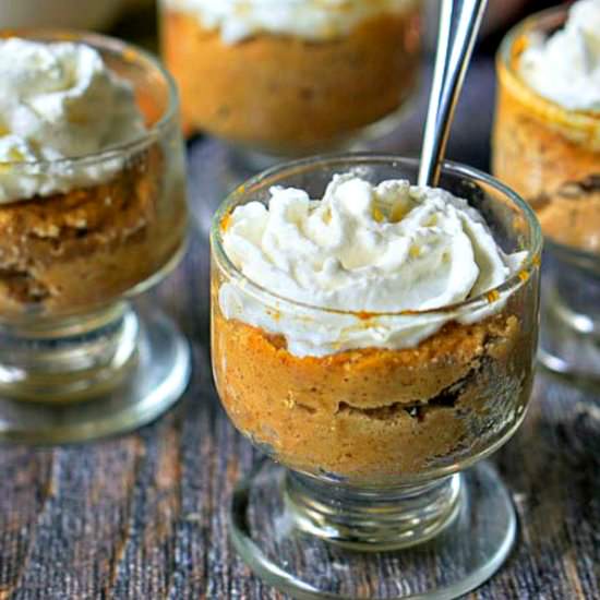 Low Carb Mini Pumpkin Pie