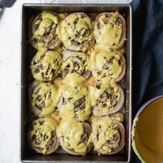 Pistachio Sweet Rolls with Saffron