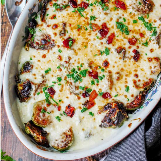 Cheesy Brussels Sprouts
