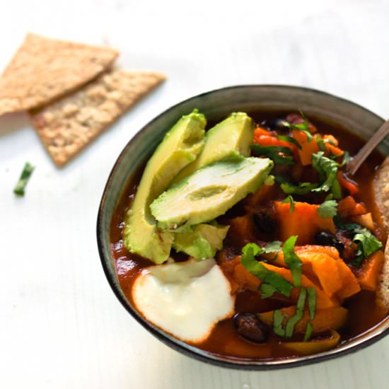 InstantPot Sweet Potato Bean Chilli