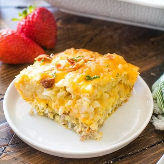 Tater Tot Breakfast Casserole