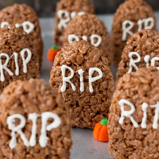 Tombstone Rice Krispie Treats