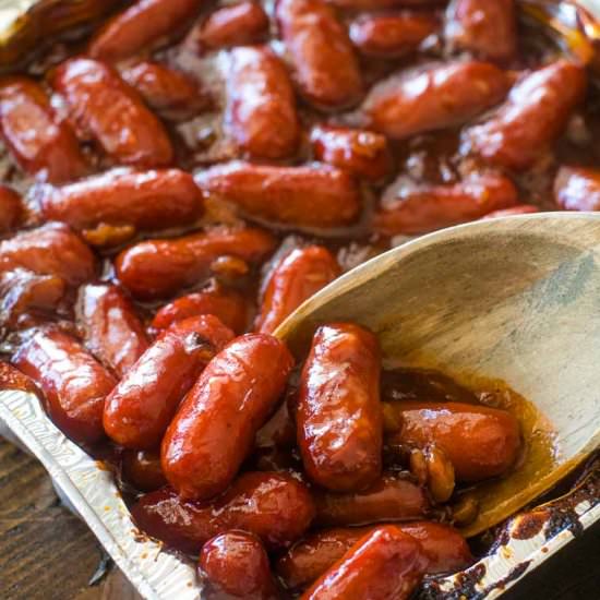 BBQ Little Smokies with Bacon