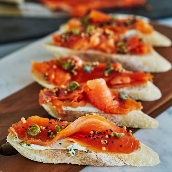 Tarragon/Fennel Scotch Cured Salmon