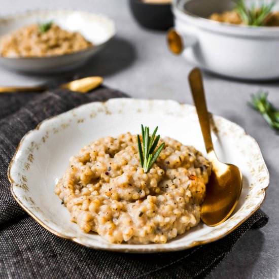 Rosemary Sorghum Risotto