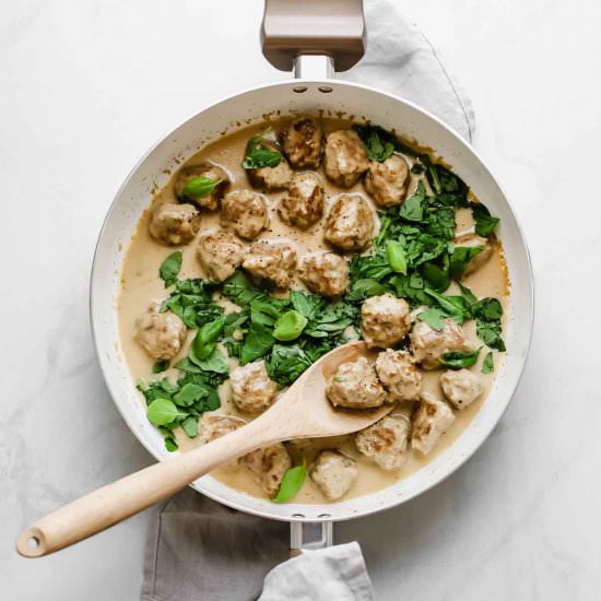 Low Carb Turkey Swedish Meatballs