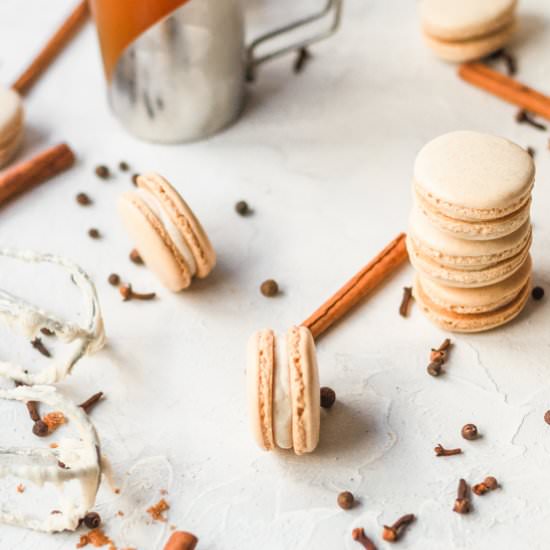 Apple cider macarons