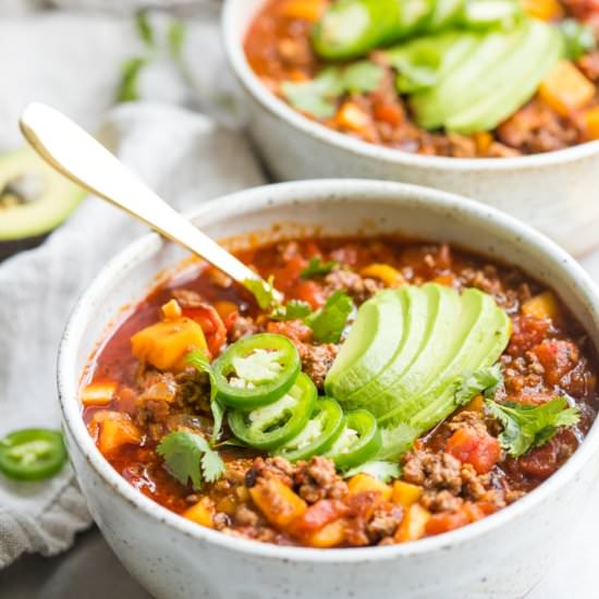 Chili with Butternut Squash