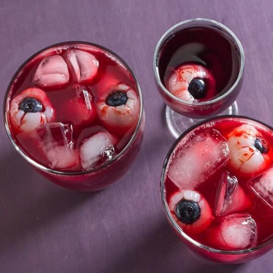 Bloody Eyeball Cocktails & Mocktail